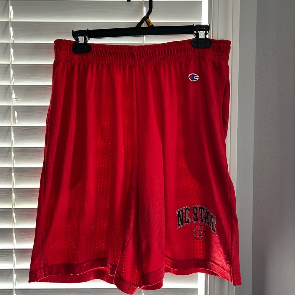 Champion Red NC State Mesh Shorts